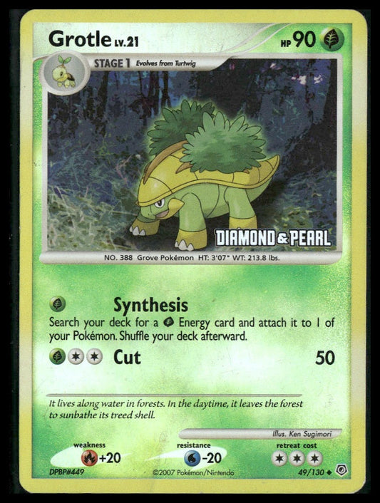 Grotle #49/130 STAMP Reverse Holo Diamond and Pearl LP