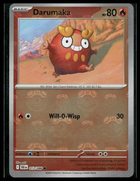 Darumaka (Master Ball) #013/086 Black Bolt NM