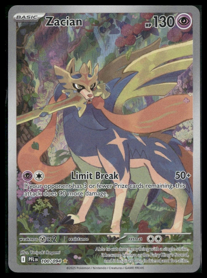 Zacian #100/094 Phantasmal Flames VLP