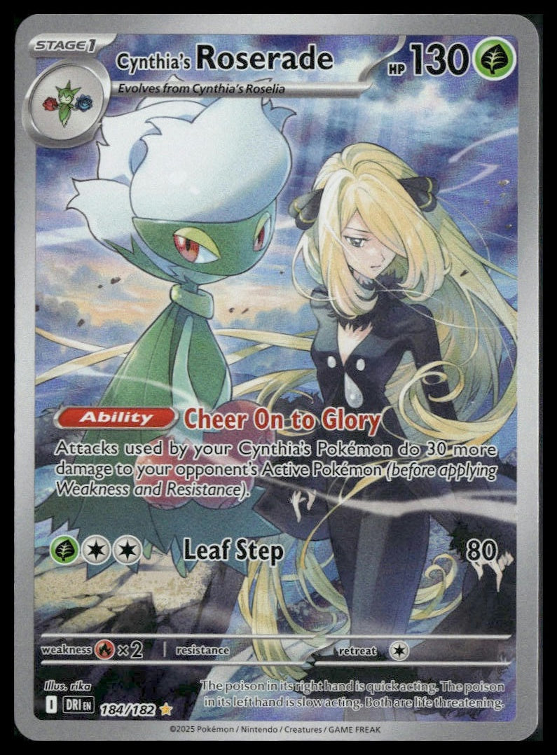 Cynthia's Roserade #184/182 Destined Rivals VLP