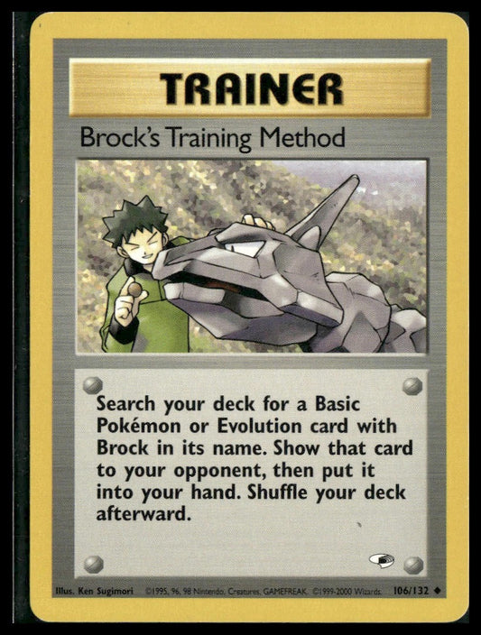 Brock's Training Method #106/132 Gym Heroes LP