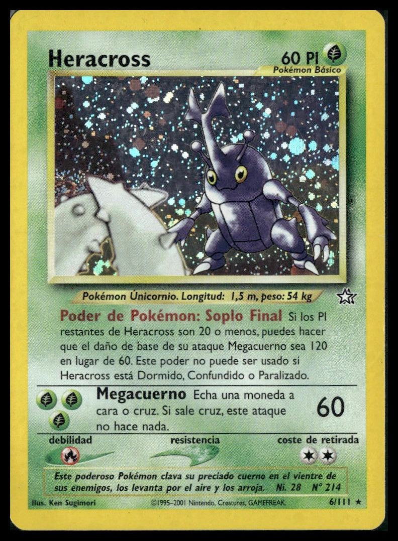 Heracross #006/111 SPANISH Neo Genesis MP