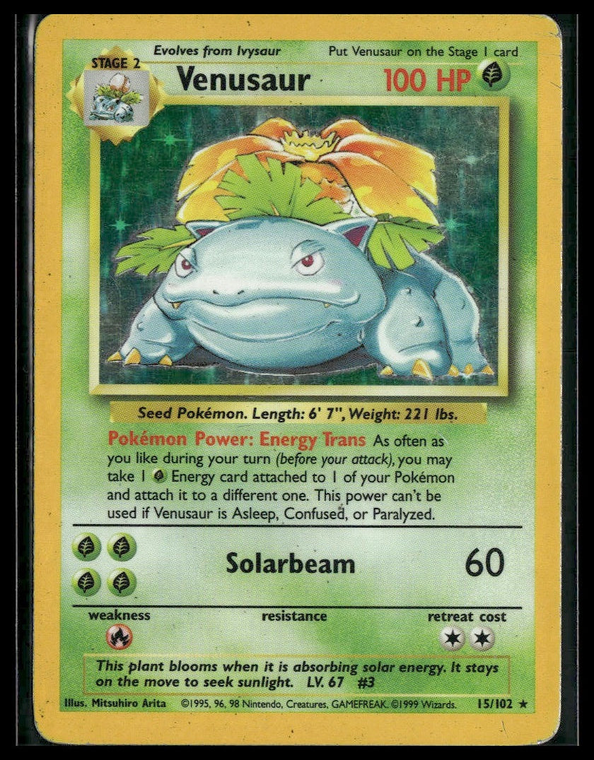 Venusaur #015/102 Base Set HP