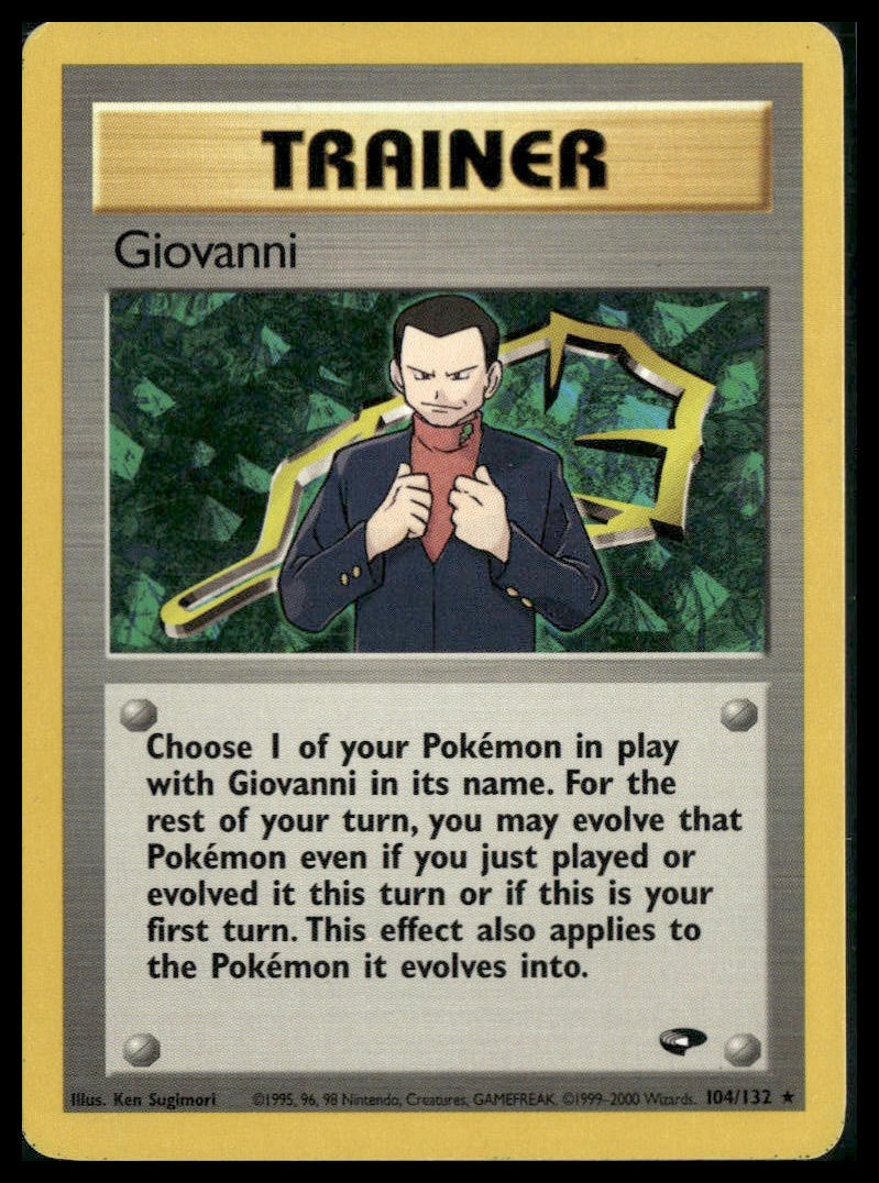 Giovanni #104/132 Gym Challenge LP