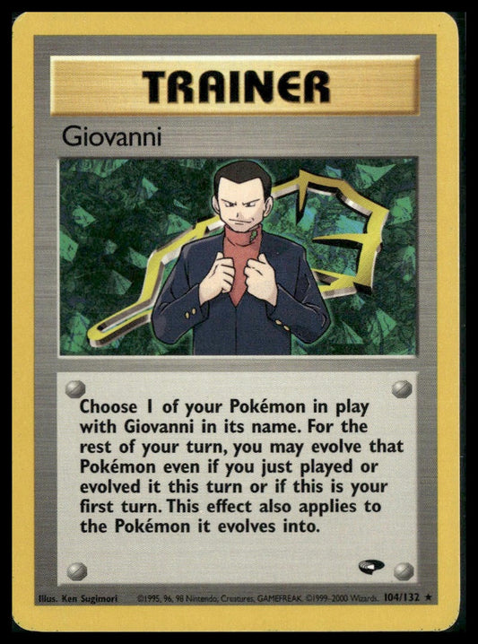 Giovanni #104/132 Gym Challenge LP