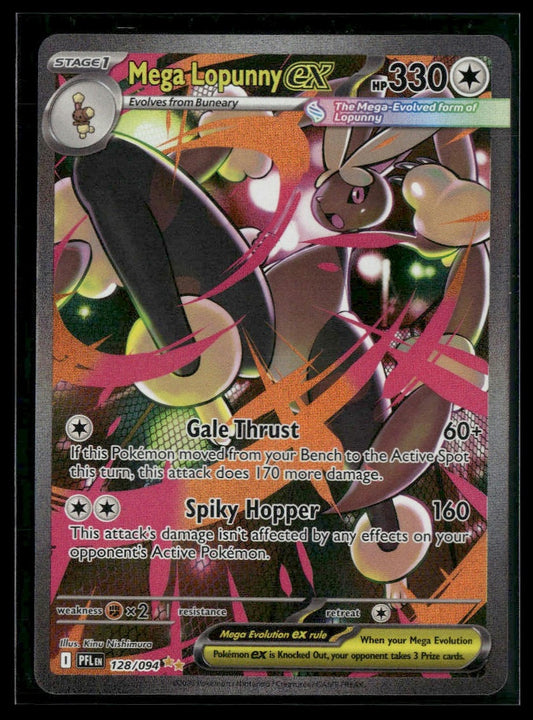 Mega Lopunny ex #128/094 Phantasmal Flames NM