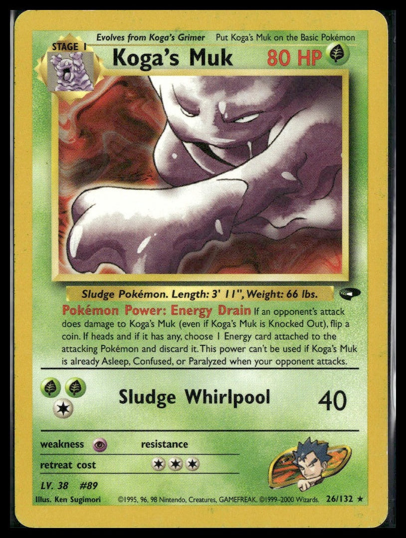 Koga's Muk #026/132 Gym Challenge MP