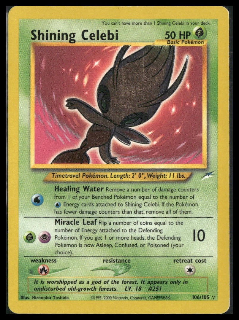 Shining Celebi #106/105 Neo Destiny MP