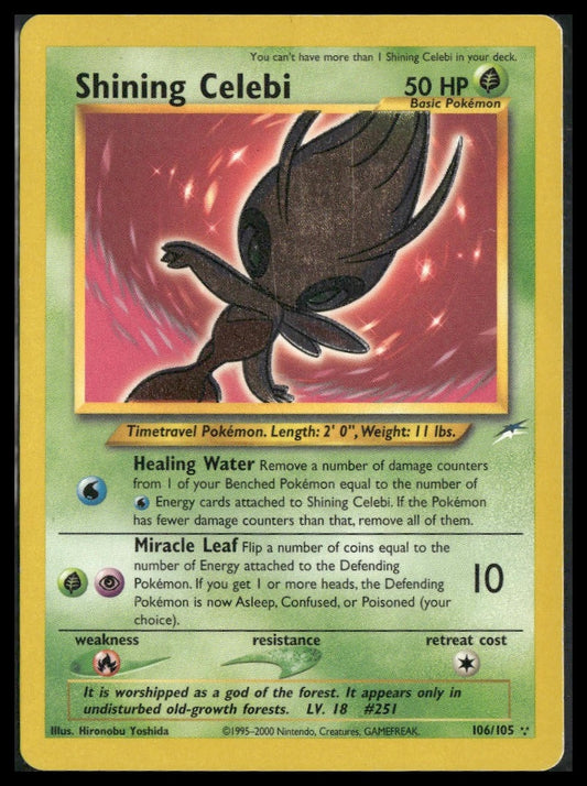 Shining Celebi #106/105 Neo Destiny MP