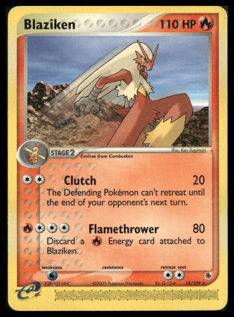 Blaziken #15/109 Ruby and Sapphire LP