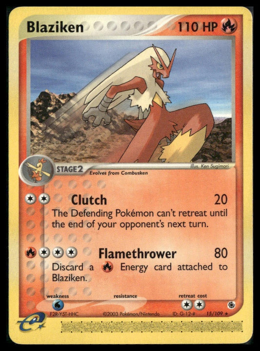 Blaziken #15/109 Ruby and Sapphire LP