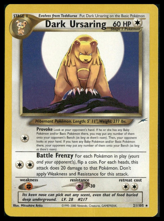 Dark Ursaring #021/105 Mitsuhiro Arita Neo Destiny LP
