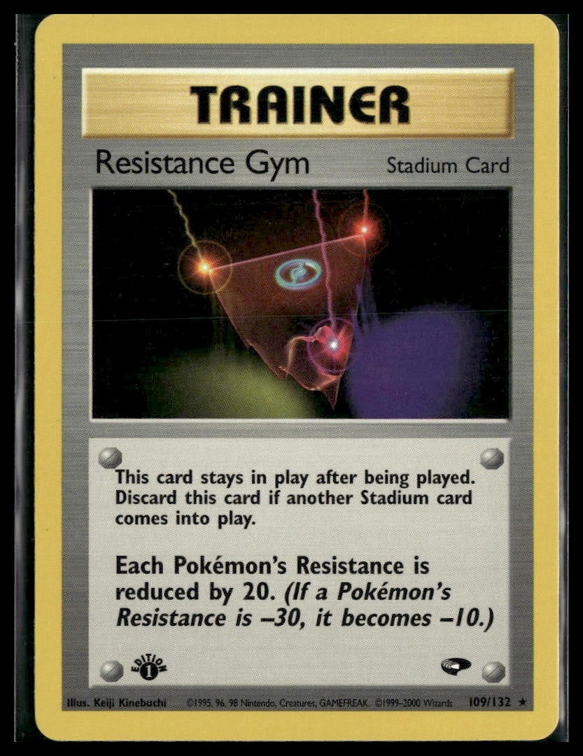 Resistance Gym #109/132 1st Edition Gym Challenge LP