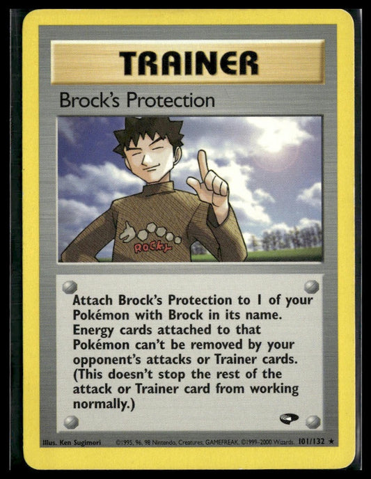 Brock's Protection #101/132 Gym Challenge MP