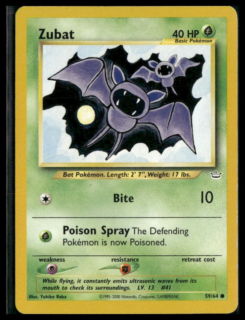 Zubat #59/64 Yukiko Baba Neo Revelation LP