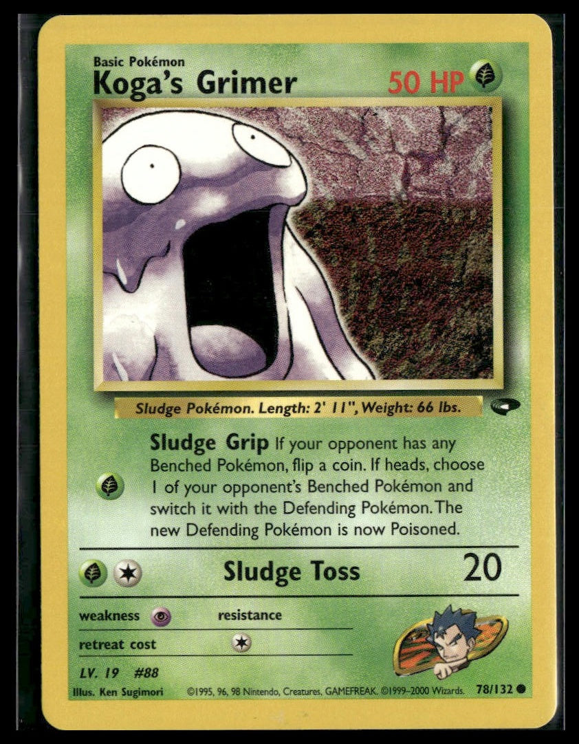 Koga's Grimer #078/132 Gym Challenge LP