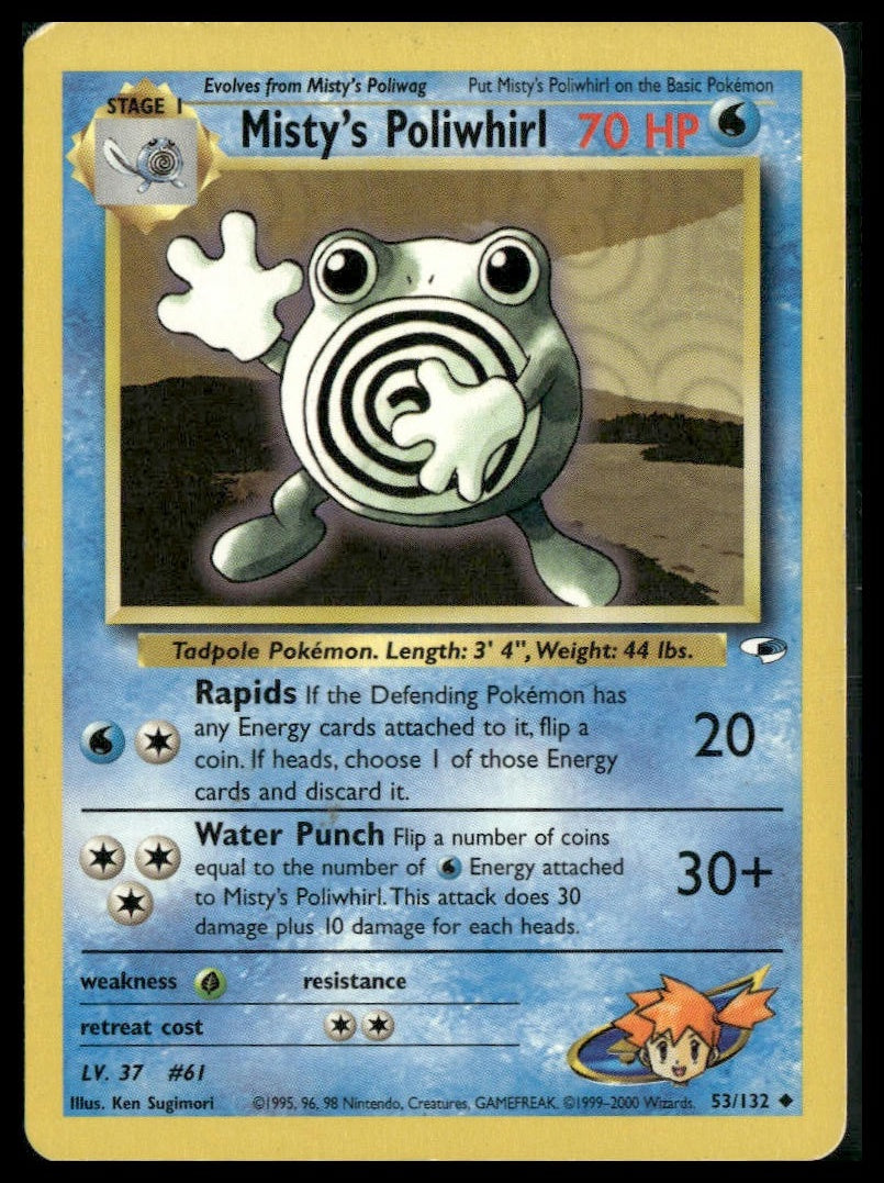 Misty's Poliwhirl #053/132 Gym Heroes MP