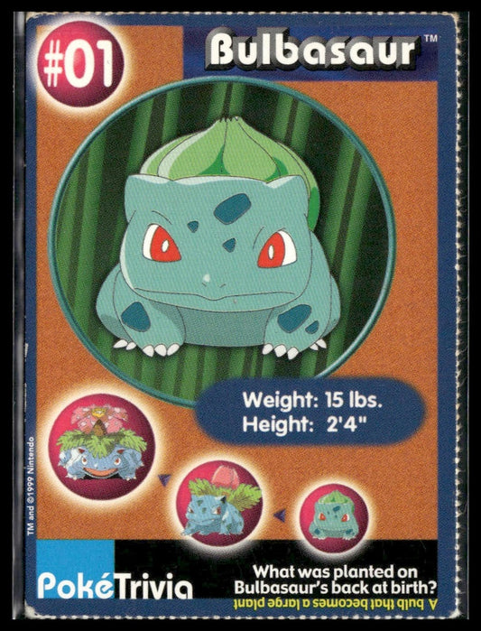 Bulbasaur #1 PokéTrivia Burger King Promo MP