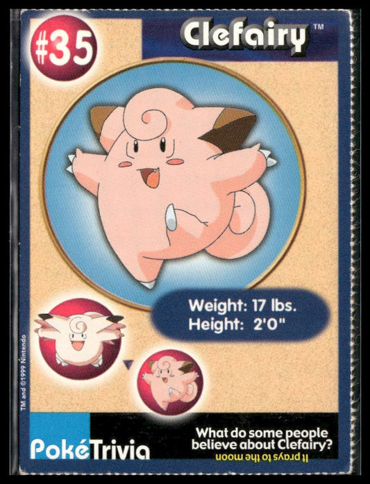 Clefairy #35 PokéTrivia Burger King Promo LP