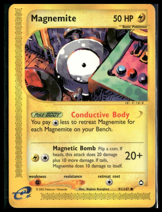 Magnemite #091/147 Aquapolis LP