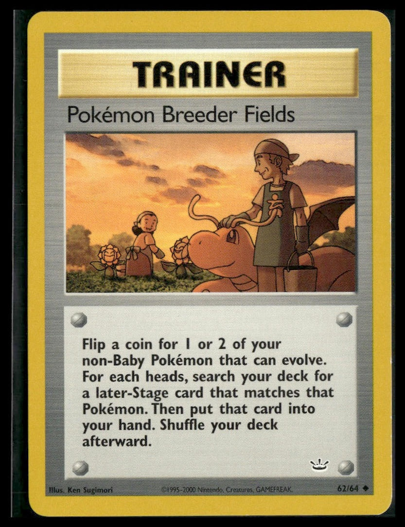 Pokemon Breeder Fields #62/64 Neo Revelation LP