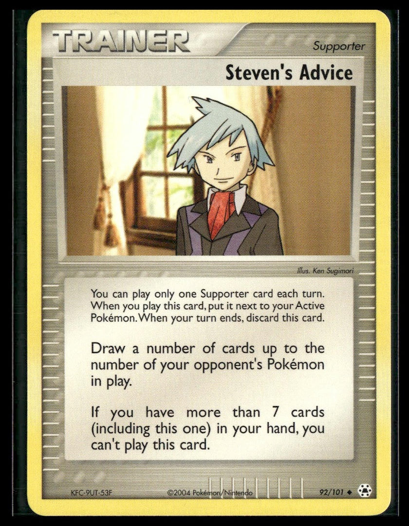Steven's Advice #92/101 Hidden Legends NM