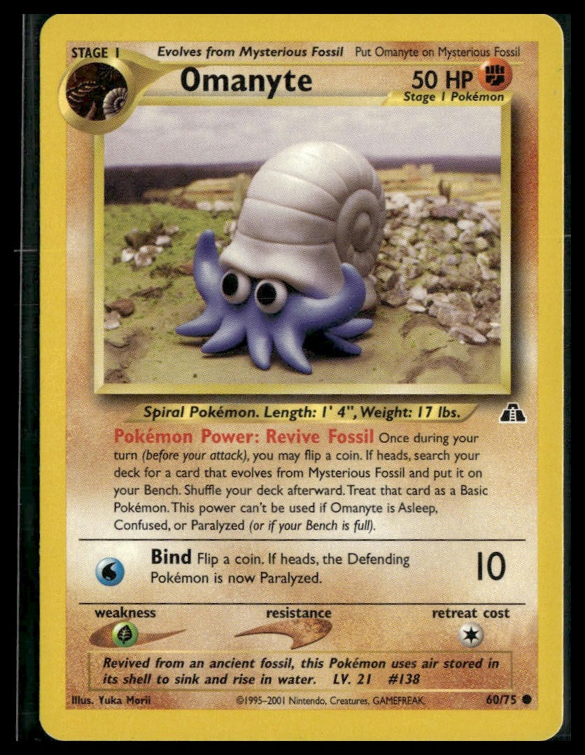 Omanyte #60/75 Yuka Morii Neo Discovery LP