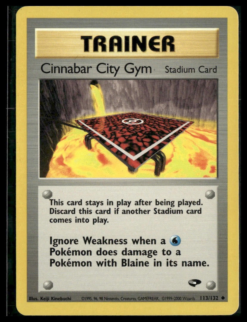 Cinnabar City Gym #113/132 Gym Challenge LP