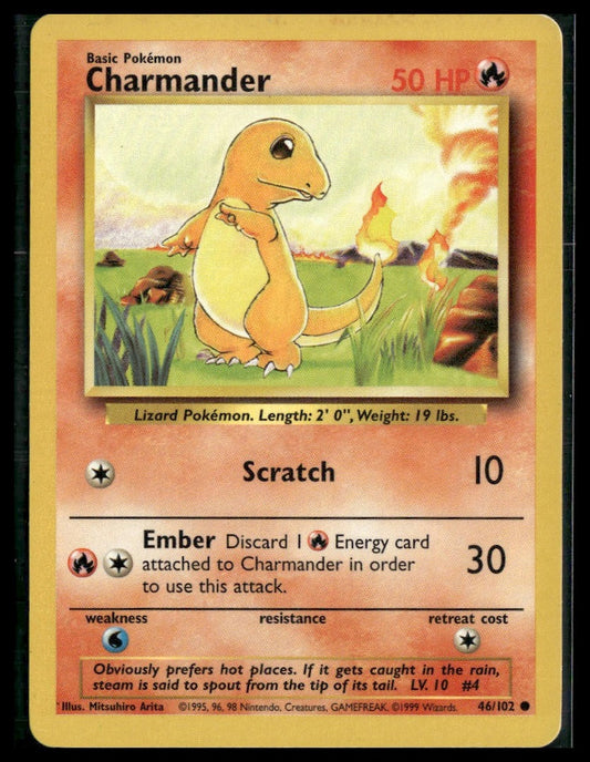 Charmander #046/102 Base Set MP