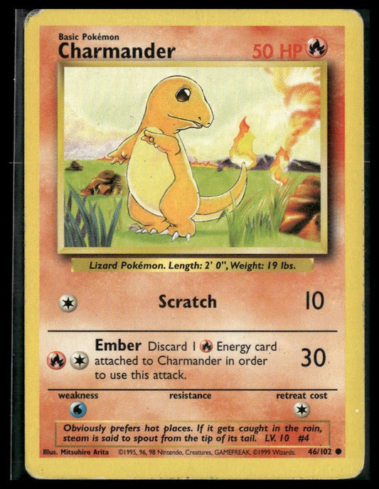 Charmander #046/102 Base Set HP