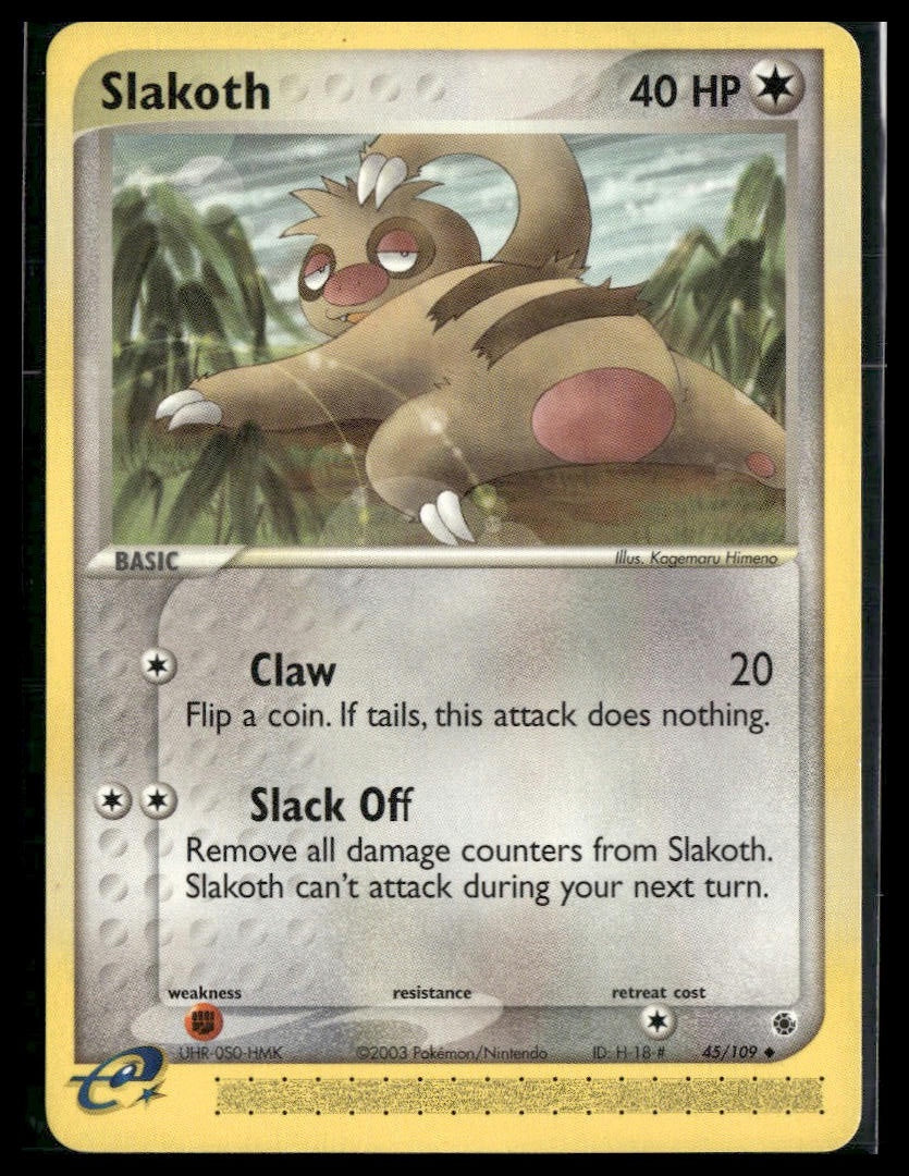 Slakoth #45/109 Ruby and Sapphire VLP