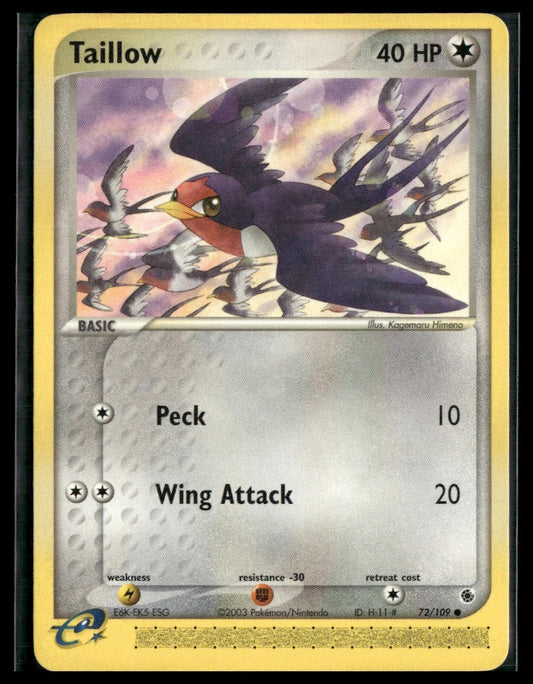 Taillow #72/109 Ruby and Sapphire LP