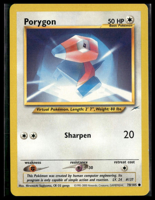 Porygon #078/105 Neo Destiny LP