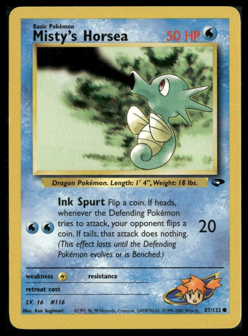 Misty's Horsea #087/132 Gym Challenge LP