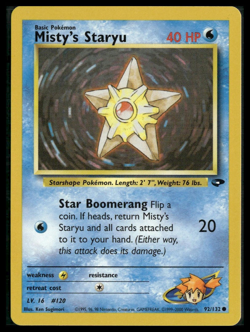 Misty's Staryu #092/132 Gym Challenge LP