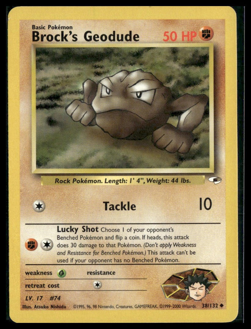 Brock's Geodude #038/132 Gym Heroes LP