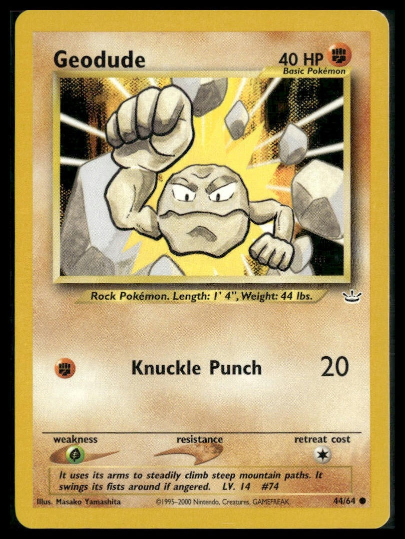 Geodude #44/64 Neo Revelation VLP