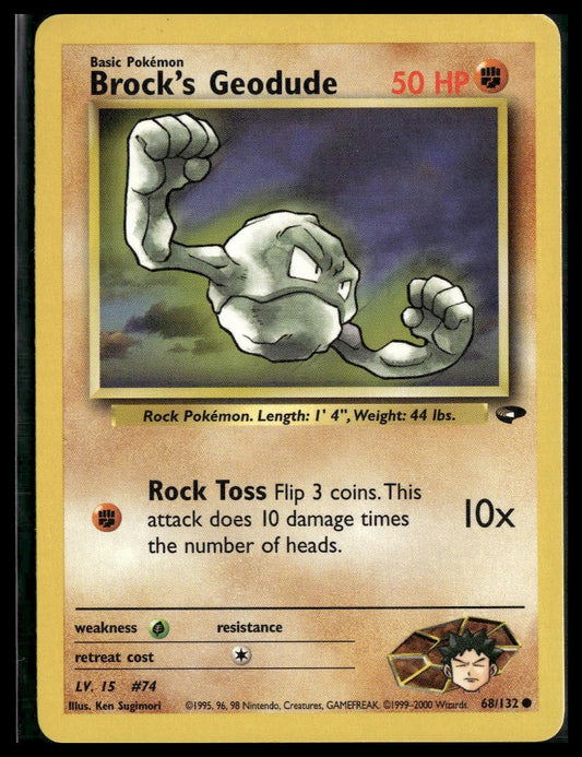 Brock's Geodude #068/132 Gym Challenge VLP