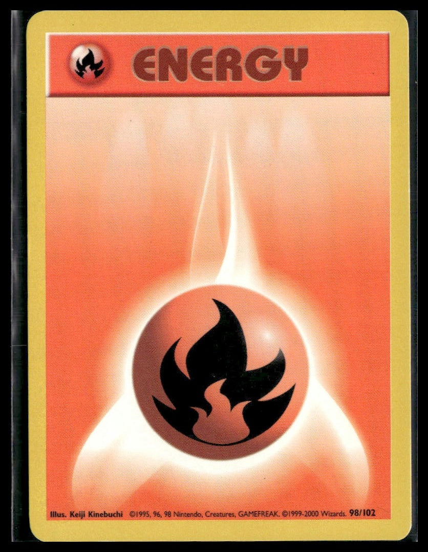 Fire Energy #098/102 4th Print (1999-2000) Base Set VLP