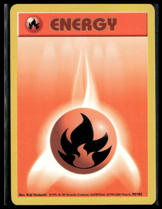 Fire Energy #098/102 4th Print (1999-2000) Base Set VLP