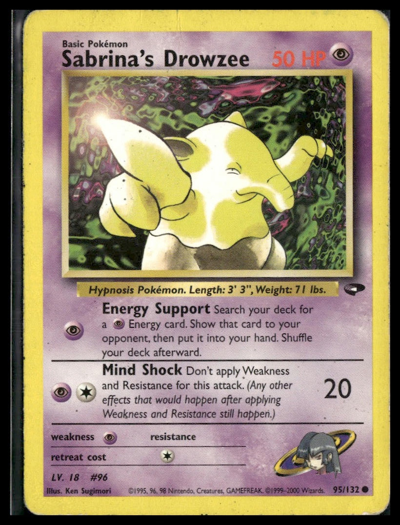 Sabrina's Drowzee #095/132 Gym Challenge HP