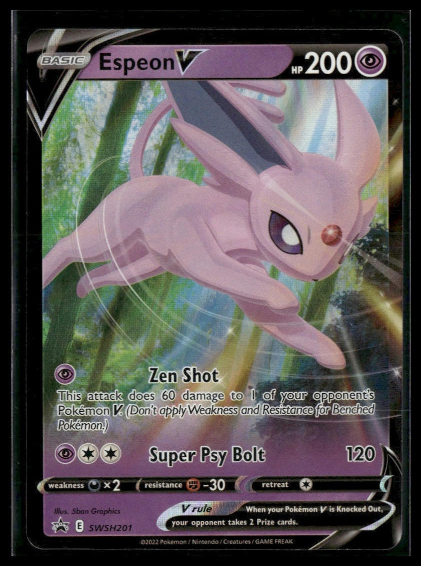 Espeon V #SWSH201 Sword & Shield Promo Cards NM