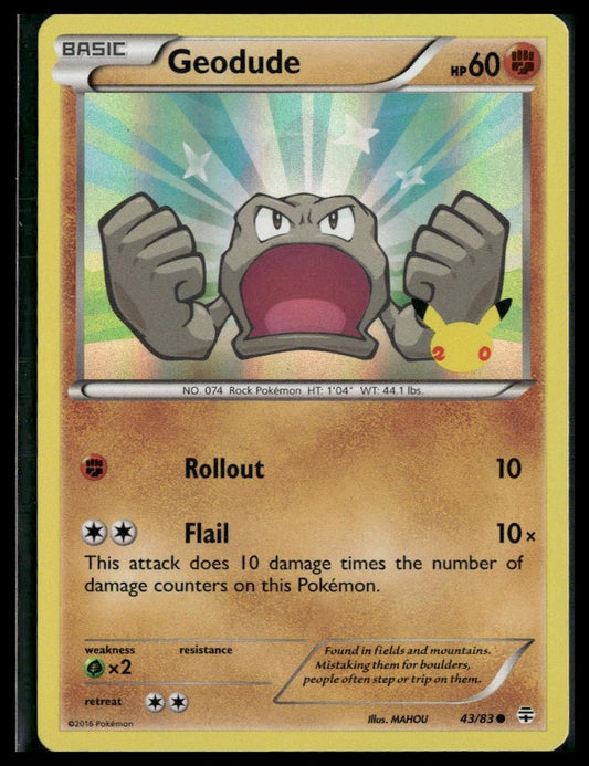 Geodude #43/83 20th Anniversary STAMP Generations VLP