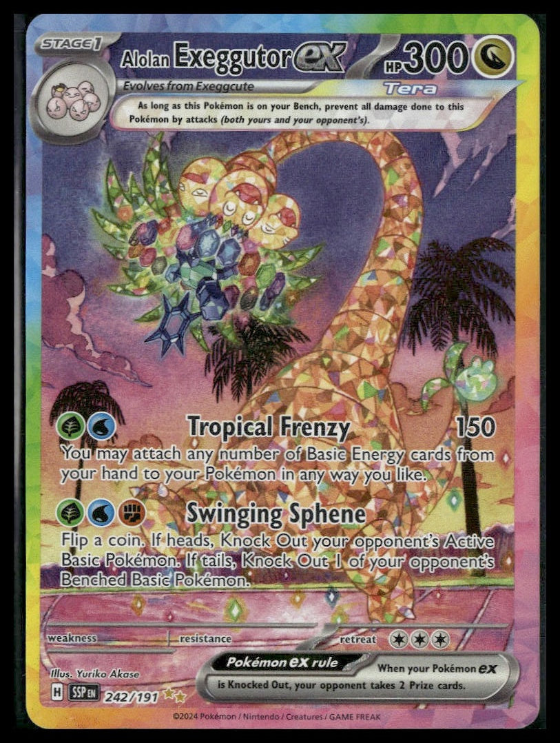 Alolan Exeggutor ex #242/191 Surging Sparks NM