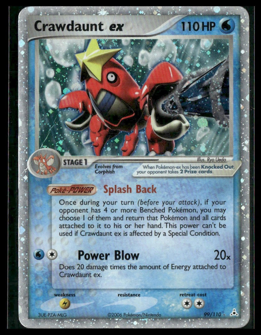 Crawdaunt ex #99/110 Holon Phantoms HP