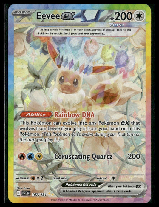 Eevee ex #167/131 Prismatic Evolutions VLP