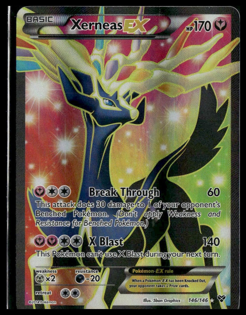 Xerneas EX #146/146 XY Base Set LP