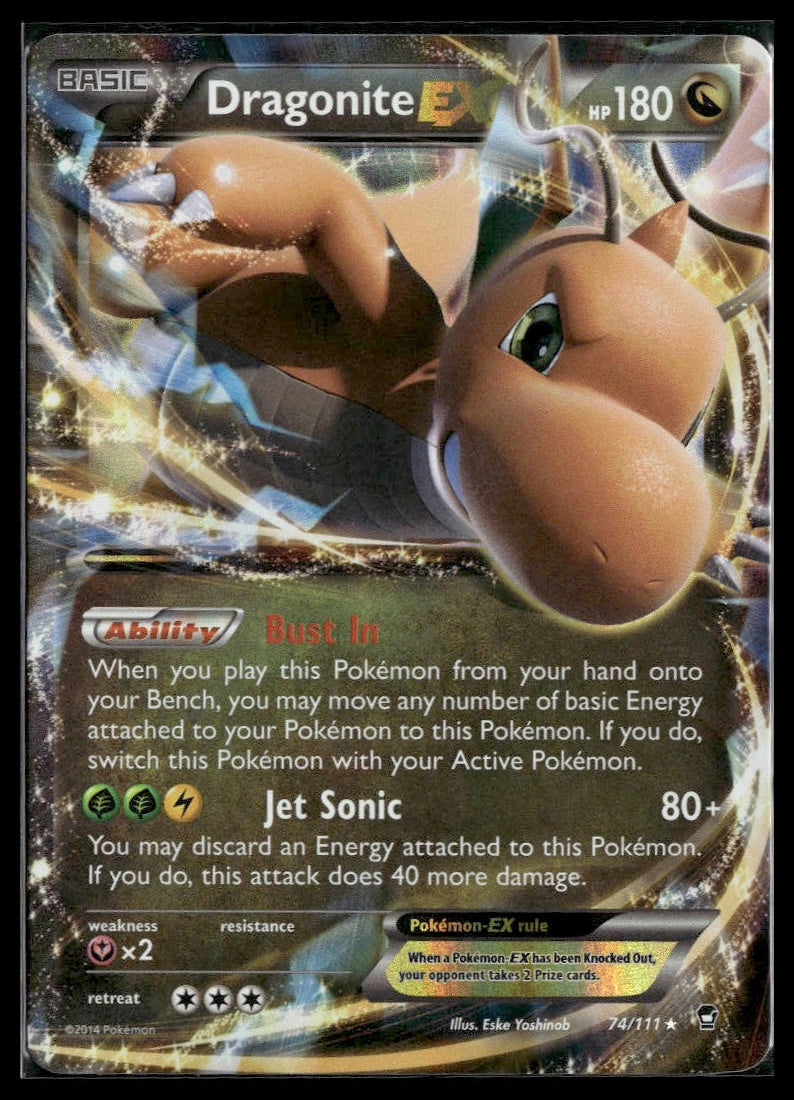 Dragonite EX #74/111 XY - Furious Fists LP