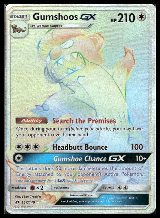 Gumshoos GX (Secret) #157/149 SM Base Set LP