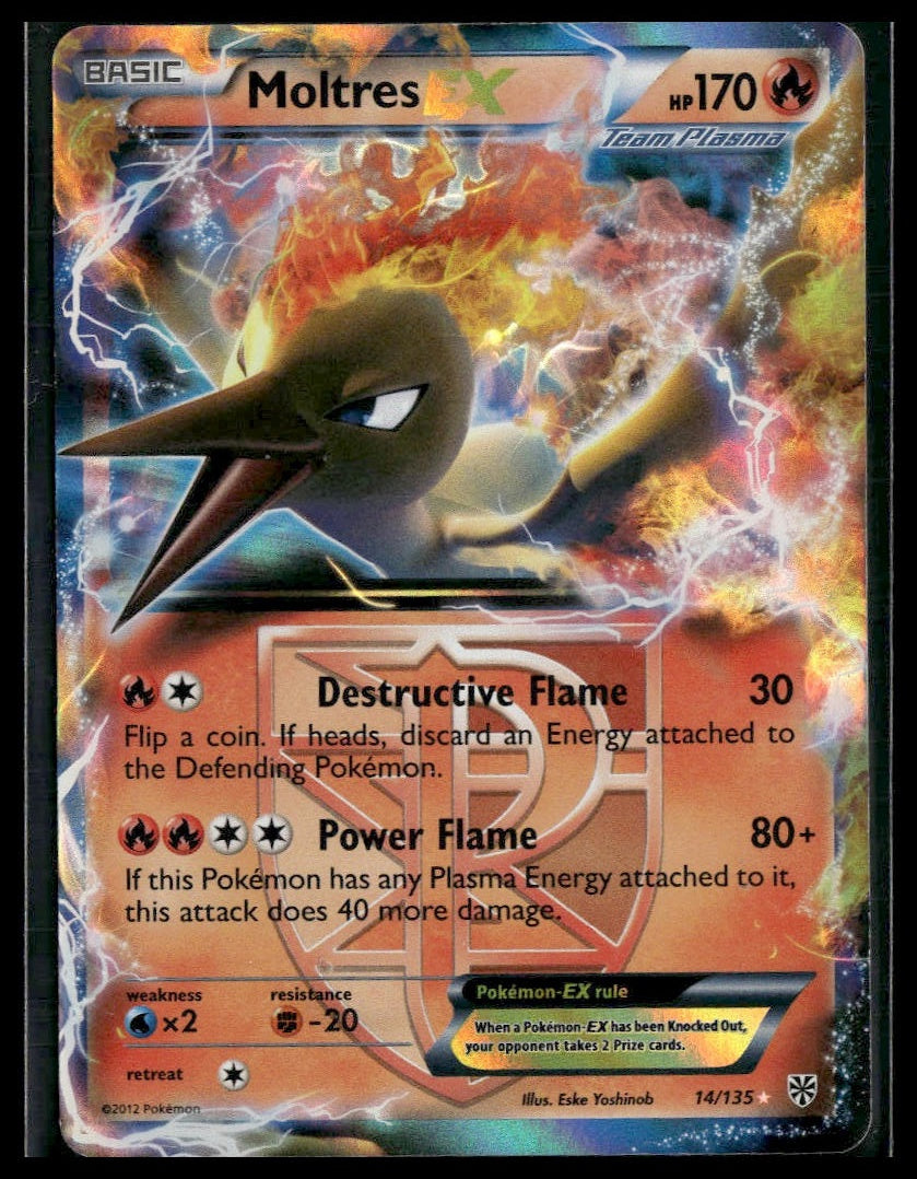 Moltres EX (Team Plasma) #14/135 Plasma Storm MP
